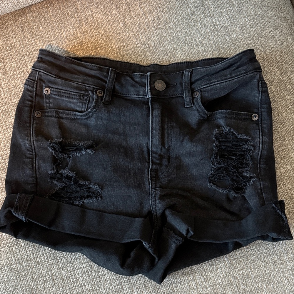 American Eagle Outfitters Black Jean Shorts